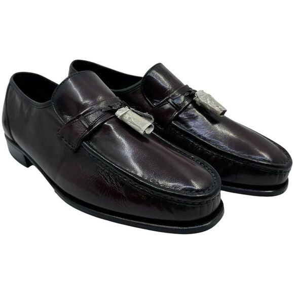 Florsheim Mens Shoes 11 3E Brown Leather Tassel Loafers Slip On Moc Toe 17090-18